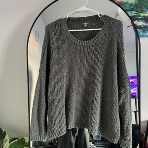 Aerie Charcoal Women's Crew Neck Sweater
